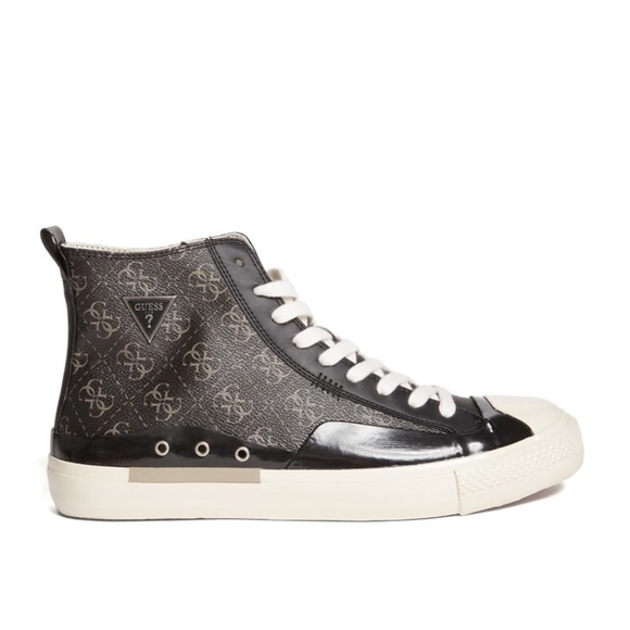 New GUESS Aviano High-Top Logo Sneakers - Picture 2 of 4